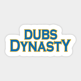 Dubs Dynasty! Sticker